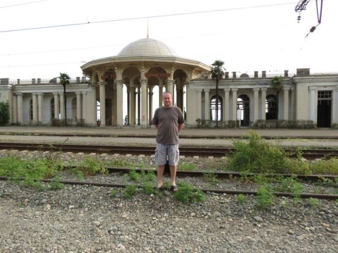 ЖД вокзал Новый Афон не восстановлен после войны